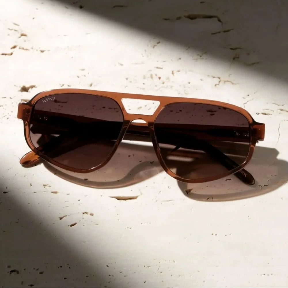 WMP Eyewear Brooklyn Oversized Aviator Sunglasses